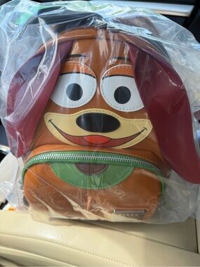 Loungefly Slinky Dog Character Bag - Brown, Green & Red
